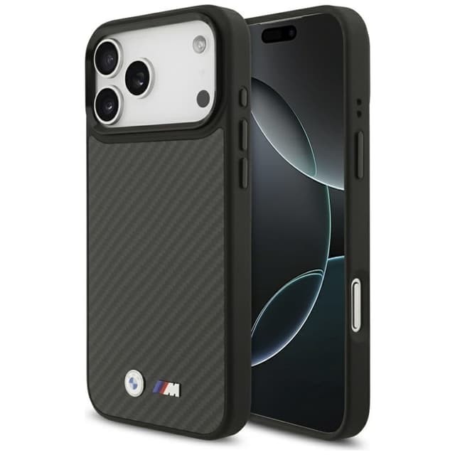 BMW telefontaske til iPhone 17 Pro Max Magsafe Kevlar - mat sort