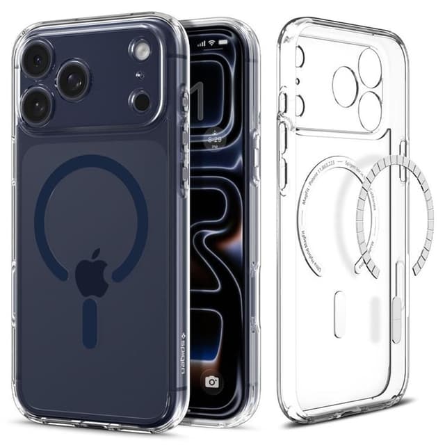 Spigen Mobilskal till iPhone 17 Pro Max Ultra Hybrid Magsafe - Clear/Deep Blue