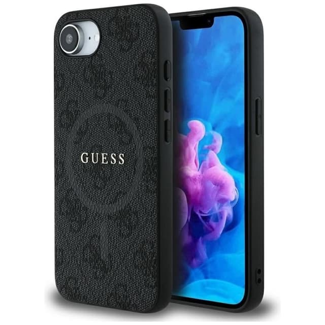 Guess telefonetui til iPhone 16e MagSafe 4G Ring Classic Logo