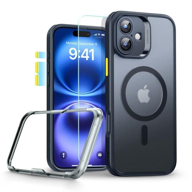 ESR Mobilskal till iPhone 16 Magsafe Classic Pro Set Halolock - Frosted Svart
