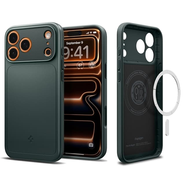 Spigen Mobilskal till iPhone 17 Pro Max Magsafe Thin Fit - Abyss Grön