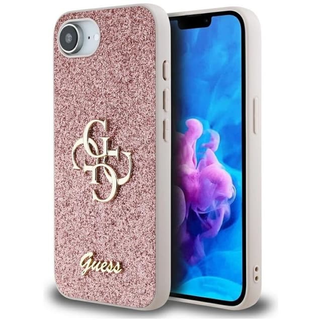 Guess Mobilskal till iPhone 16e Fixed Glitter Big