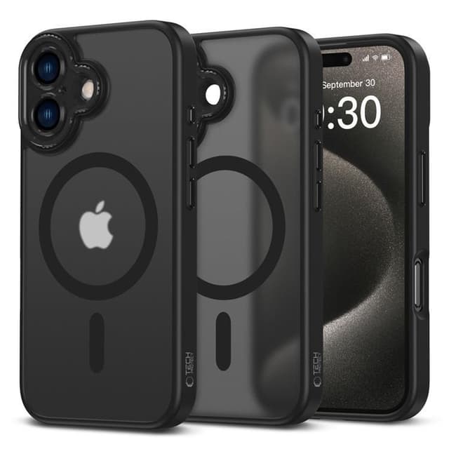 Tech-Protect Mobilskal till iPhone 16 Magsafe Magcam - Matt Svart