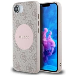 Guess Mobilskal till iPhone 16e MagSafe 4G Circle Classic Logo