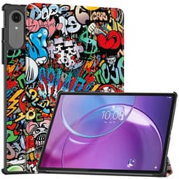 Til Lenovo Idea Tab Pro Gen 2 13"" Deksel Tri fold Stativ Mønstertrykk - Graffiti