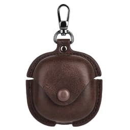 Til Samsung Galaxy Buds4 / Buds4 Pro PU + PC beskyttelsesdeksel - Mørk brun