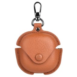 Til Samsung Galaxy Buds4 / Buds4 Pro PU + PC beskyttelsesdeksel - brun