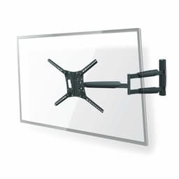 Nedis Tilt och vridbart TV väggfäste | 13 - 86 "" | Maximal skärmvikt som stöds: 60 kg | Går att tilta | Roterbar | Minsta väggdistans: 70 mm | Maximalt väggavstånd: 1020 mm | 3 Ledpunkt(er) | ABS / Stål | Svart