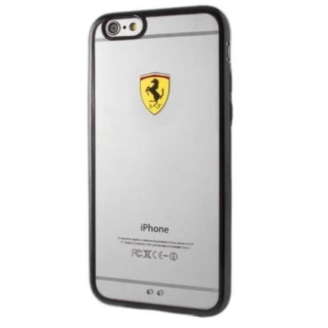 Ferrari Racing Shield Taske til iPhone 6/6S - Gennemsigtig/Sort