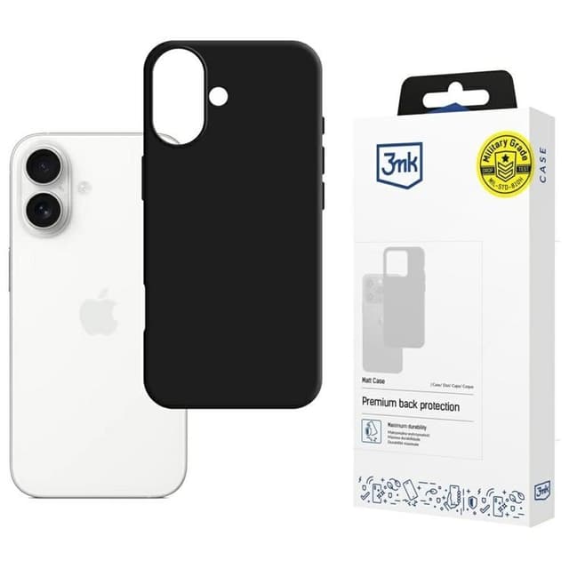 3MK Mobilskal till iPhone 17 Matt - Svart
