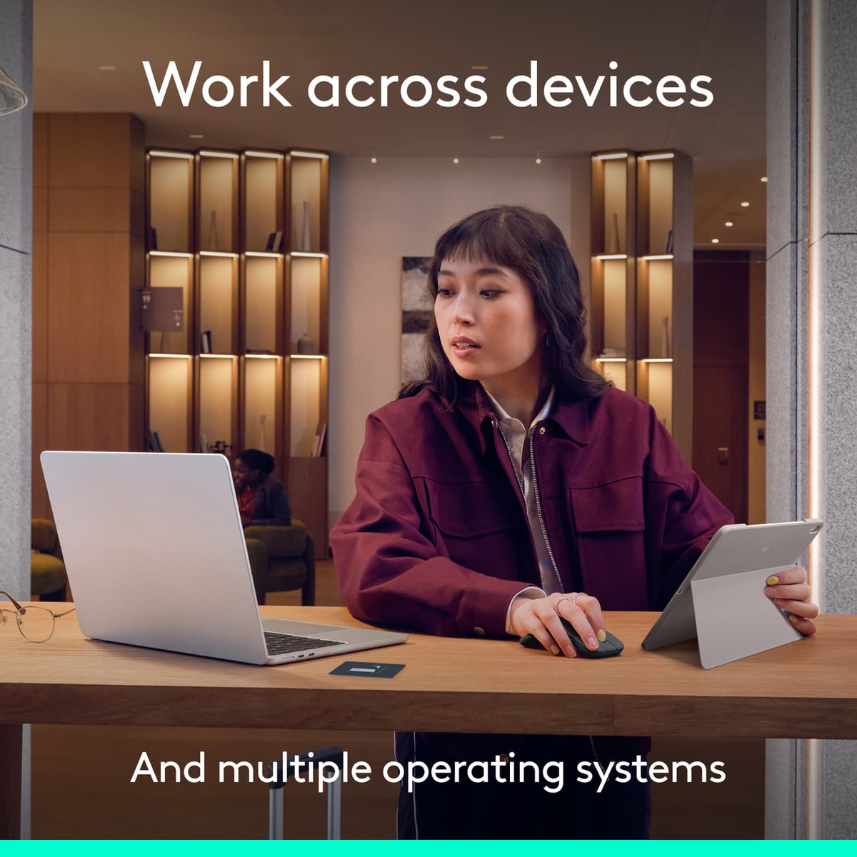 Logitech Fold Logitech Mobi Fold trådlös mus (vit) - Elgiganten