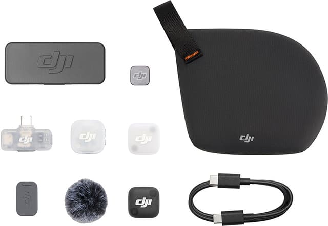 DJI Mic Mini 2 trådløs mikrofon(1 TX + 1 Mobil RX + Opladningsetui)