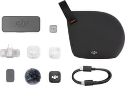 DJI Mic Mini 2 trådløs mikrofon(1 TX + 1 Mobil RX + Opladningsetui)