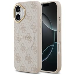 Guess Mobilskal till iPhone 17 MagSafe 4G PU Classic Logo - Rosa