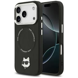 Karl Lagerfeld Mobilskal till iPhone 17 Pro MagSafe Choupette Pin - Svart