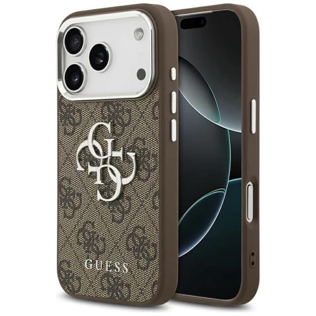 Guess Mobilskal till iPhone 17 Pro 4G Big 4G Classic Logo - Brun