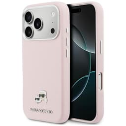 Karl Lagerfeld Mobilskal För iPhone 17 Pro MagSafe Karl Head Logo - Rosa