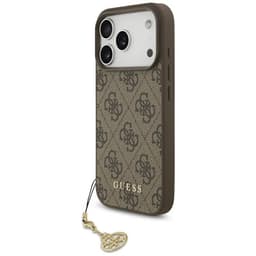Guess Mobilskal till iPhone 17 Pro MagSafe 4G Charms Collection - Brun
