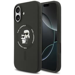 Karl Lagerfeld Mobilskal till iPhone 17 Magsafe Karl Och Choupette - Svart