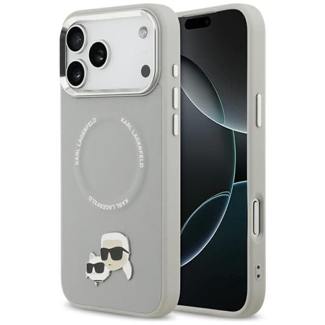Karl Lagerfeld Mobilskal till iPhone 17 Pro MagSafe Karl Och Choupette Pins