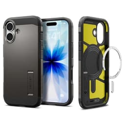 Spigne Mobilskal till iPhone 17 Magsafe Tough Armor - Gunmetal