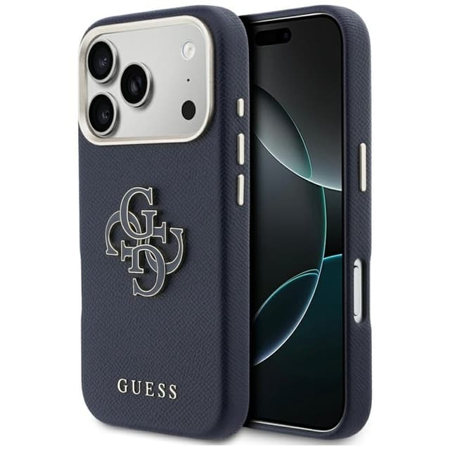 Guess Mobilskal iPhone 17 Pro FW Resin Logo - Blå