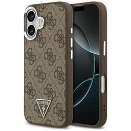 Guess Mobilskal till iPhone 17 MagSafe 4G Triangle Logo - Brun