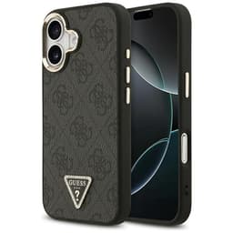Guess Mobilskal till iPhone 17 MagSafe 4G Triangle Logo - Svart Guld