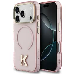 Karl Lagerfeld iPhone 17 Pro Telefontaske Magsafe IML K Hovedlogo - Lyserød