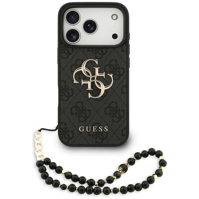 Guess Mobilskal till iPhone 17 Pro 4G Strap 4G Classic Logo - Svart