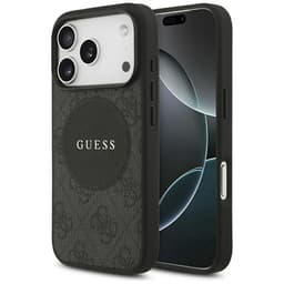 Guess Mobilskal till iPhone 17 Pro MagSafe 4G Circle Classic Logo - Svart