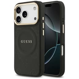 Guess Mobilskal till iPhone 17 Pro Magsafe Peony Hot Stamp - Svart