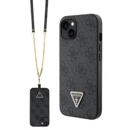 Guess iPhone 14 Mobilskal Crossbody Metall Logo - Svart