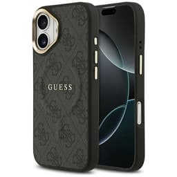 Guess Mobilskal till iPhone 17 MagSafe 4G PU Classic Logo - Svart