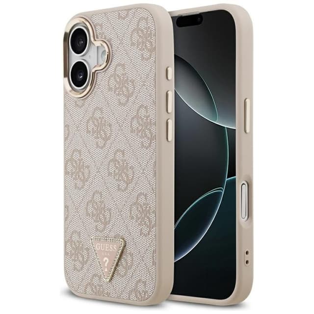 Guess Mobilskal till iPhone 17 MagSafe 4G Triangle Logo - Rosa Guld