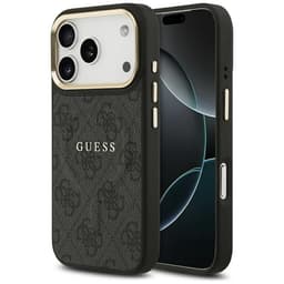 Guess Mobilskal till iPhone 17 Pro MagSafe 4G PU Classic Logo - Svart