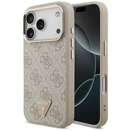 Guess Mobilskal till iPhone 17 Pro MagSafe 4G Triangle Logo - Rosa Guld