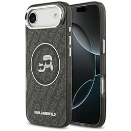 Karl Lagerfeld Mobilskal till iPhone Air Magsafe Glitter Karl Och Choupette Head