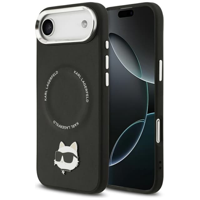 Karl Lagerfeld Mobilskal till iPhone Air MagSafe Choupette Pin - Svart