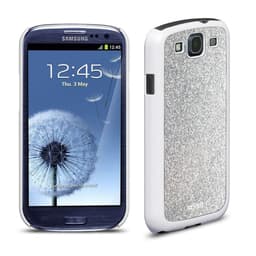 Xqisit iPlate Glamor Skal till Samsung Galaxy S3 (Vit)