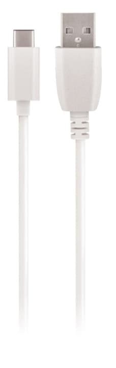 Maxlife USB-C laddkabel (1A), 1m, vit