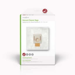 Nedis Støvsugepose- | 4 stk. | Syntetisk | Mest solgt for: Bosch / Siemens | Hvit