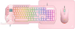 Next XD-40 V2 tastatur og mus bundt (lyserød)