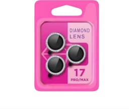 BLING DIAMOND EAGLE EYE KAMERALINSSKYDD FÖR IPHONE 17 - SILVER RHINEST