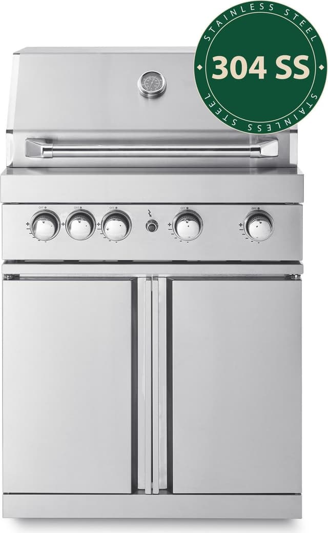 Stainless Collection - Fritstående Gasgrill med 4 effektive blus og infravarme