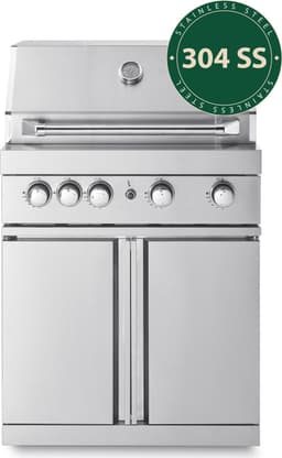 Stainless Collection - Fritstående Gasgrill med 4 effektive blus og infravarme