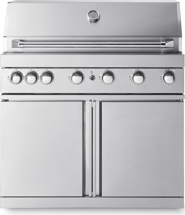 Stainless Collection - Fritstående gasgrill med 6 blus og infravarme