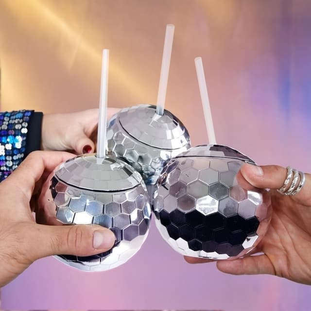 MikaMax Disco Ball-kopper - sæt med 3 stk