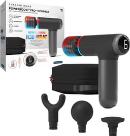 Sharper Image PowerBoost Pro Plus varm & kall massagepistol (svart)