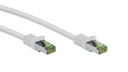 Goobay CAT 8.1 patchkabel, S/FTP (PiMF), hvit kobberleder, LSZH halogenfri kabelkappe, 5 m